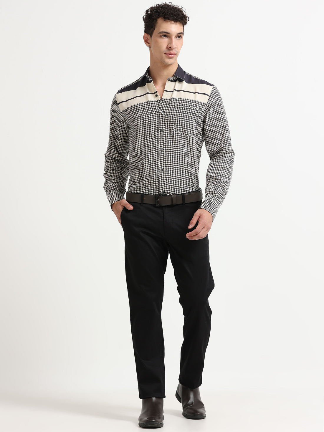 Men’s formal shirts styled for office wear and smart casual dressing.