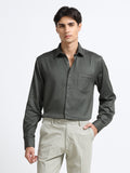 Nocturnal Olive Artisan Textured Shirt