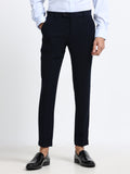 CARBON BLACK 4 WAY STRETCH VISCOSE BLEND FORMAL PANT