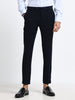 CARBON BLACK 4 WAY STRETCH VISCOSE BLEND FORMAL PANT