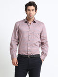 Gilded Mist Artisan Linear Micro Print Shirt