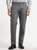 GREY DOBBIES COTTON LYCRA BLEND TROUSER