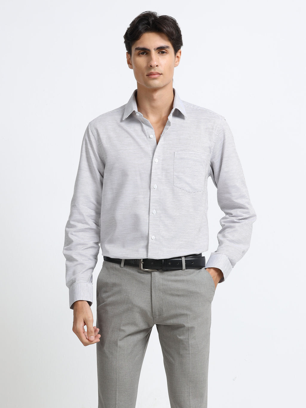 Silver Lined Heritage Stripe Shirt