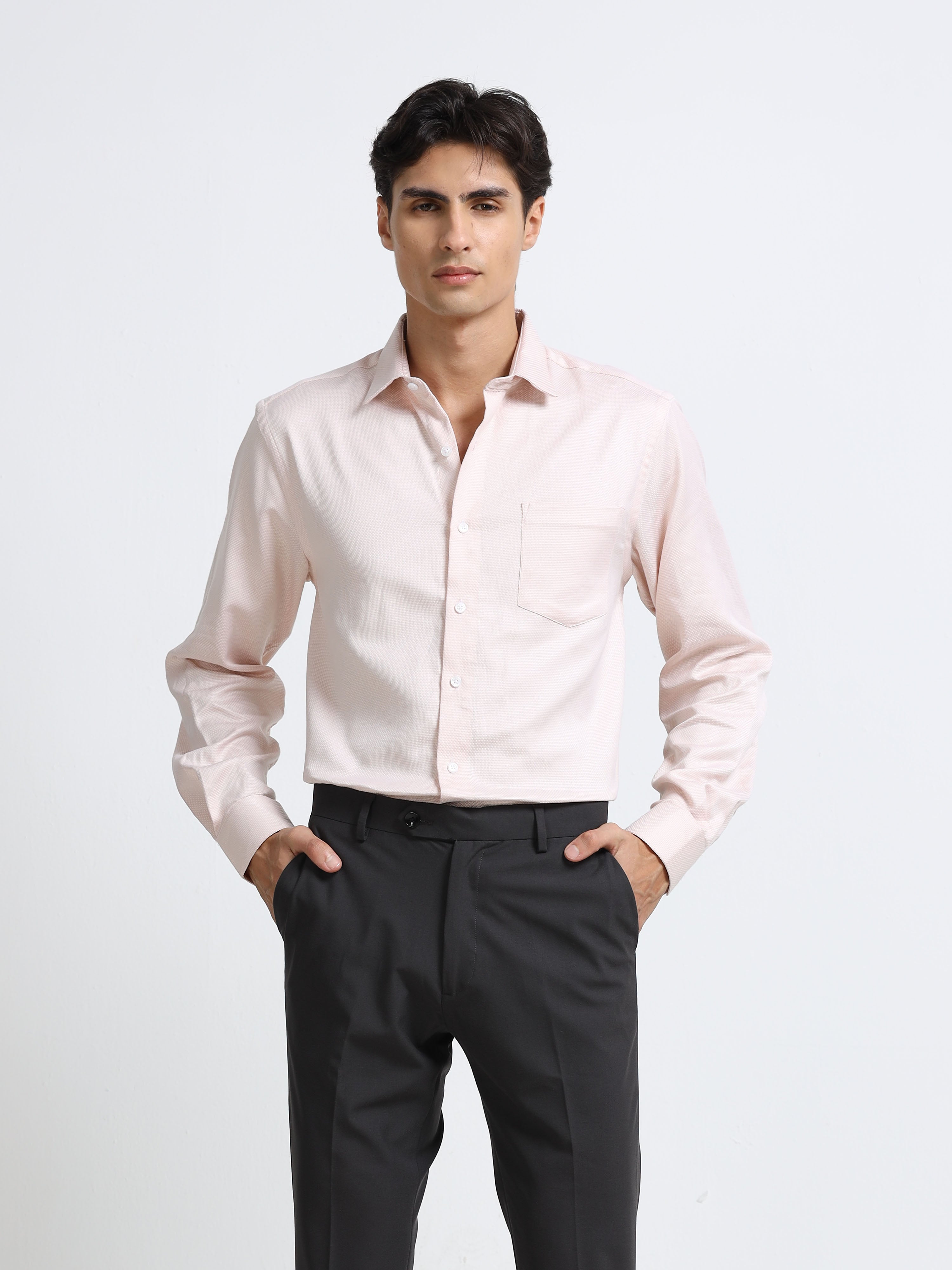 Rose Quartz Textured Shirt
