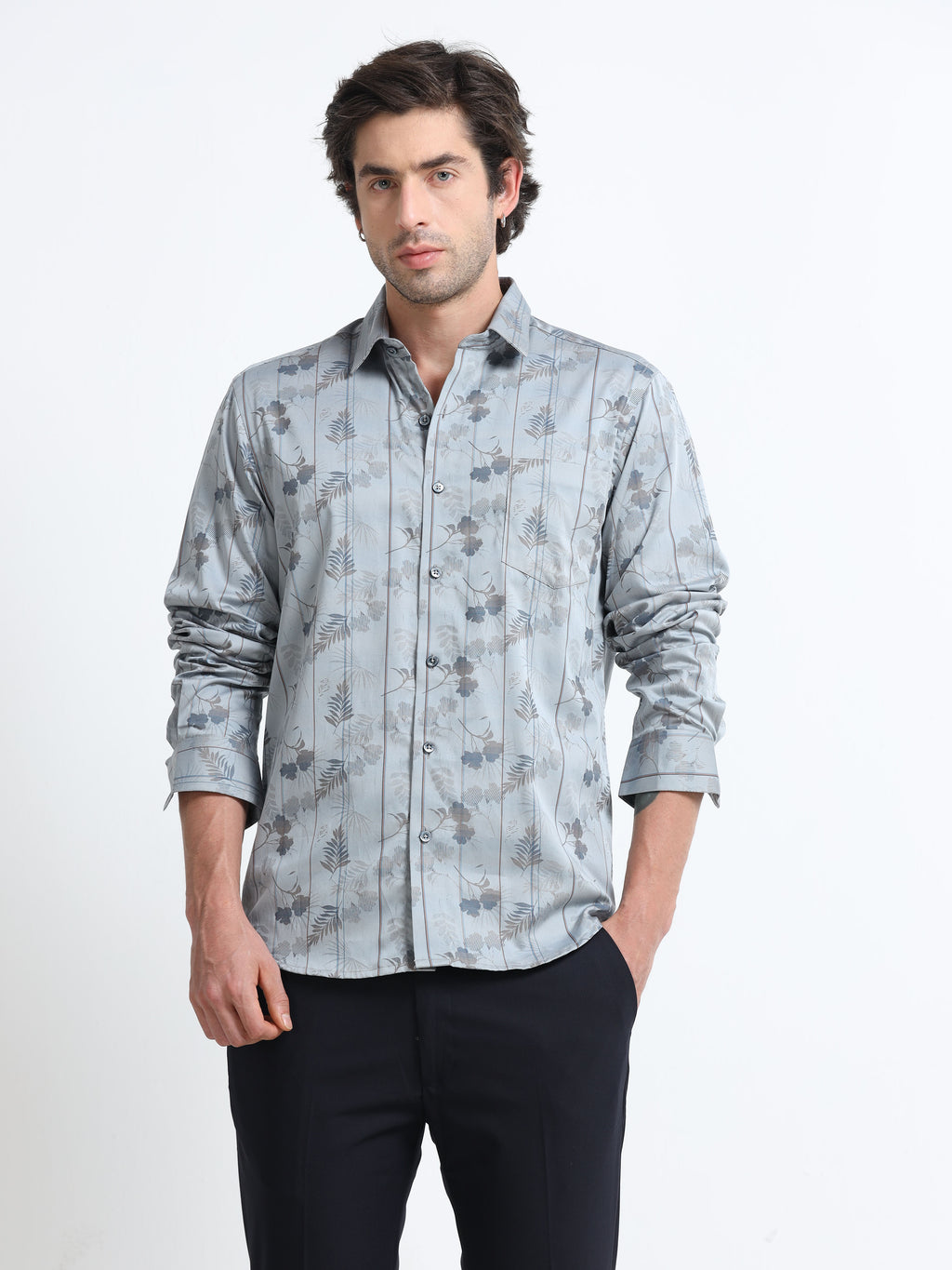 Tectonic Flora Artisan Pinstripe Shirt