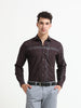 Espresso Checker Jacquard Shirt