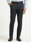 BLUE 4 WAY STRETCH VISCOSE BLEND FORMAL PANT