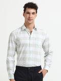 Pistachio Check Artisan Jacquard Shirt