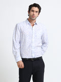 Lavender Mist Abstract Meridian Printed Shirt