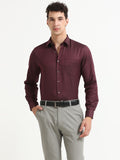 Oxblood Royale Textured Shirt