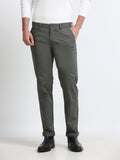 OLIVE GAP TWILL STRETCH TROUSERS