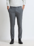 SLATE GREY 4 WAY STRETCH VISCOSE BLEND FORMAL PANT