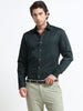 Noir Evergreen Cotton Satin Stretch Solid Shirt