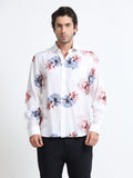 Ethereal Flora Cotton Crinkle Printed Shirt