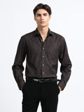 Espresso Prism Jacquard Textured Shirt