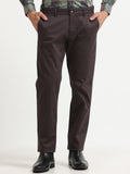 DARK BROWN GIZZA COTTON TROUSER