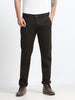 DARK OLIVE DOBBIES COTTON LYCRA BLEND TROUSER