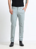 BLUISH GREY GAP TWILL STRETCH TROUSERS