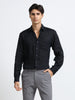 Midnight Black Linen Solid Shirt