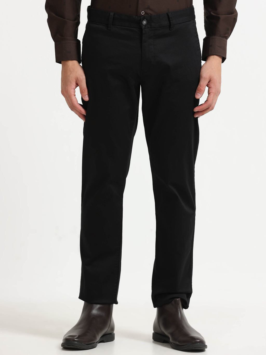 BLACK GIZZA COTTON TROUSER