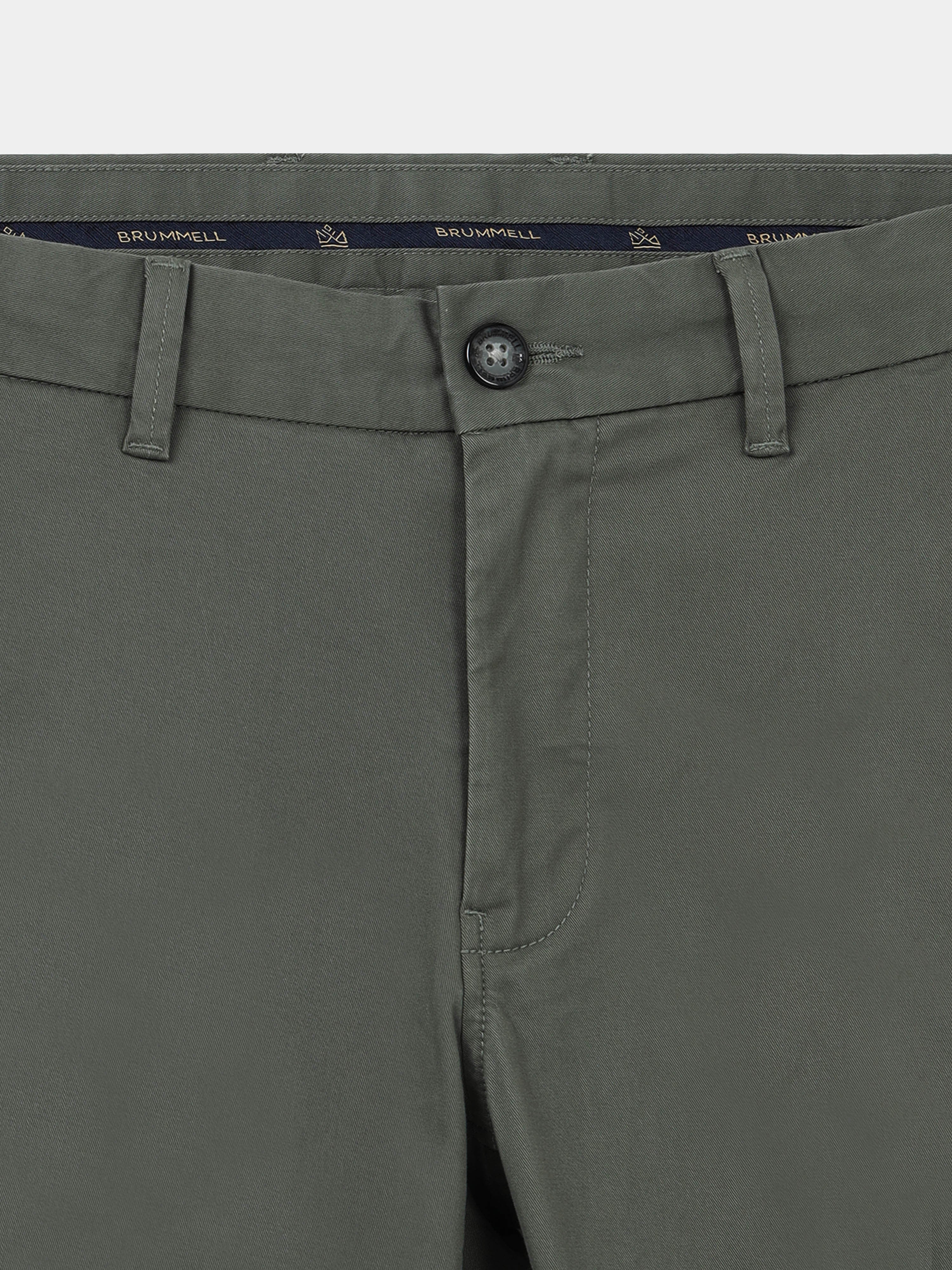 OLIVE GAP TWILL STRETCH TROUSERS