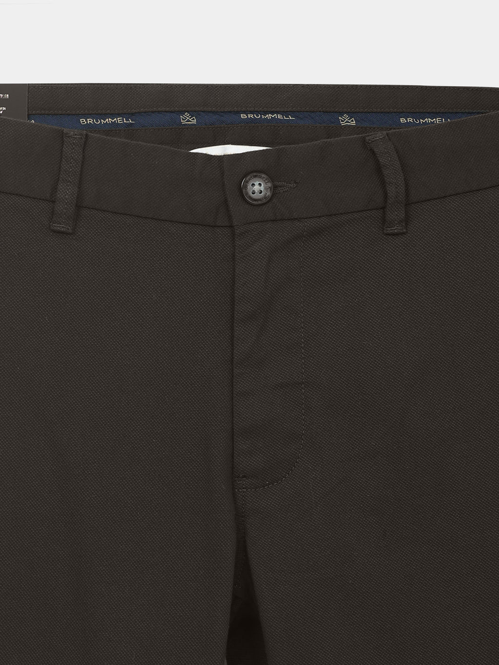 DARK OLIVE DOBBIES COTTON LYCRA BLEND TROUSER