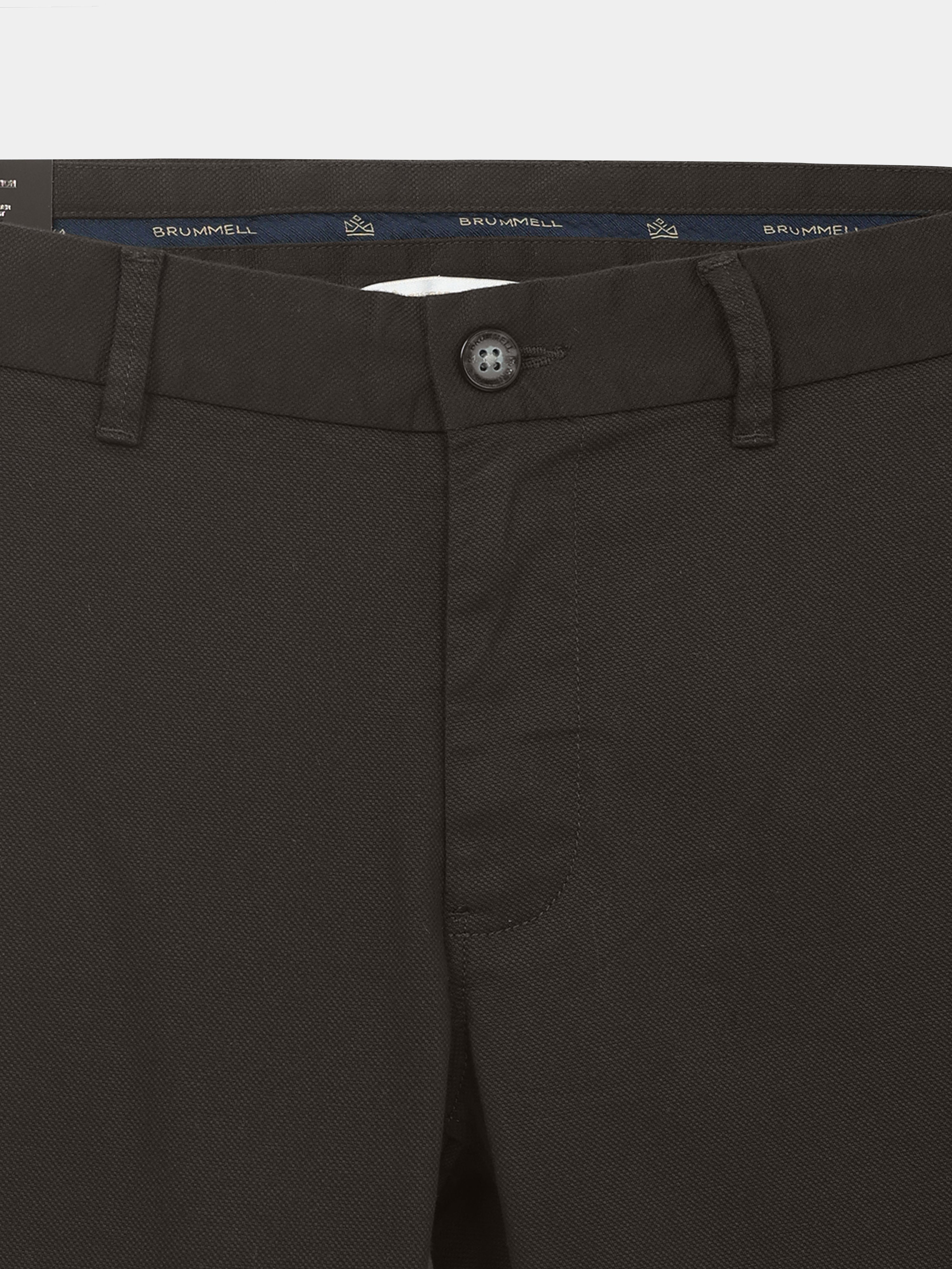 DARK OLIVE DOBBIES COTTON LYCRA BLEND TROUSER