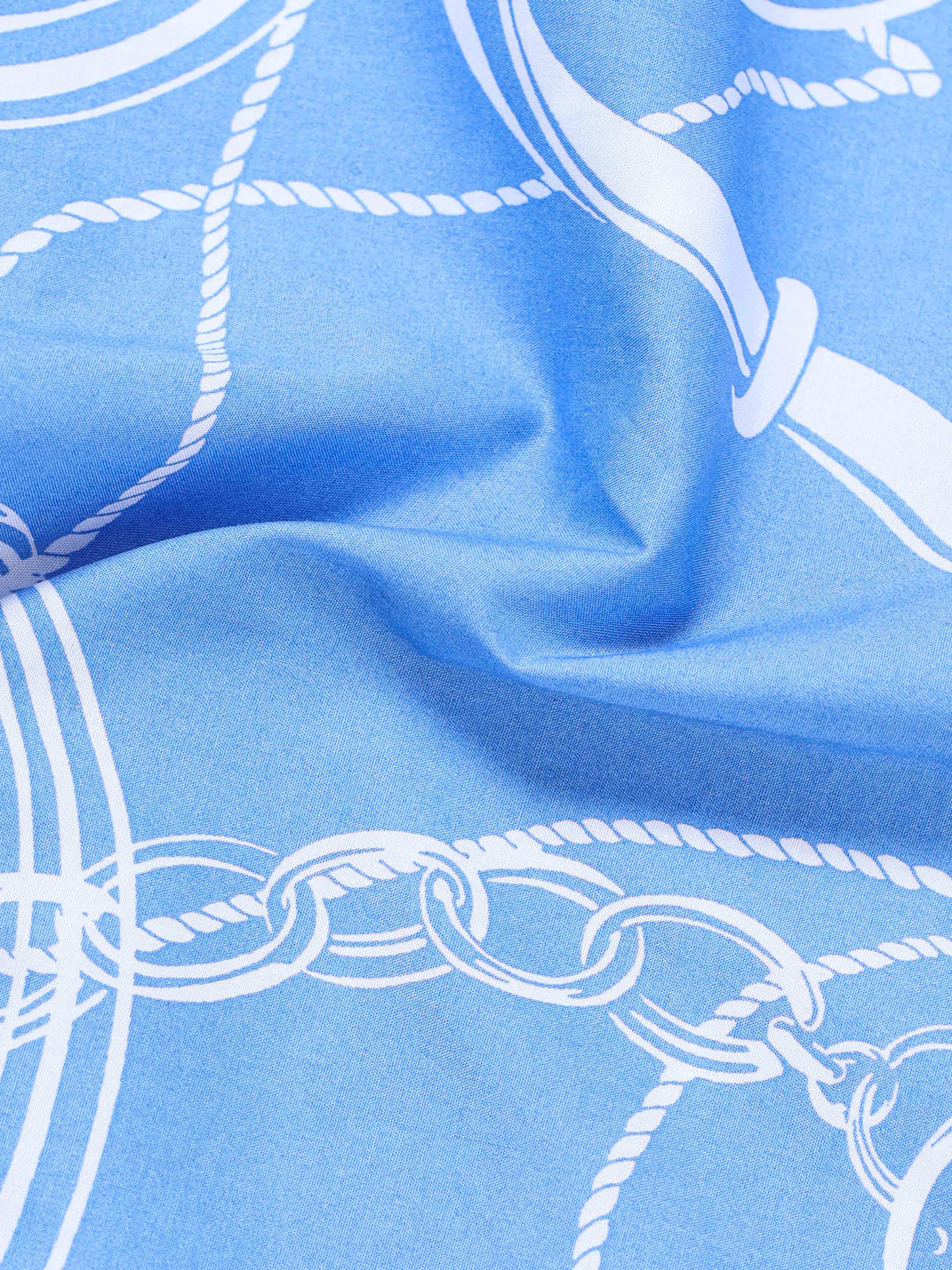 Cerulean Equestrian Link Printed Shirt