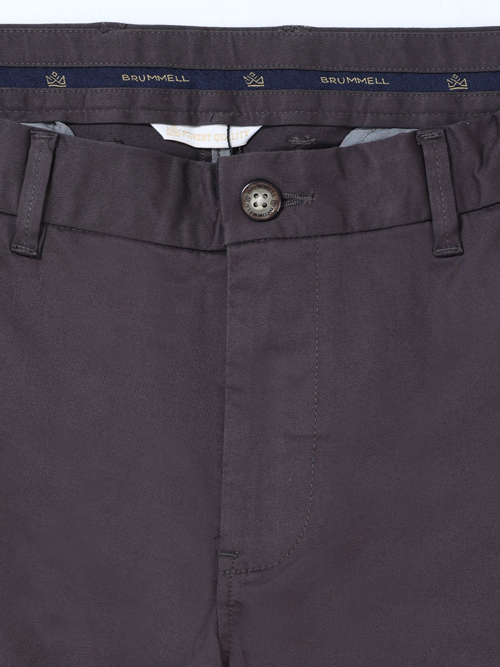 DARK BROWN GIZZA COTTON TROUSER