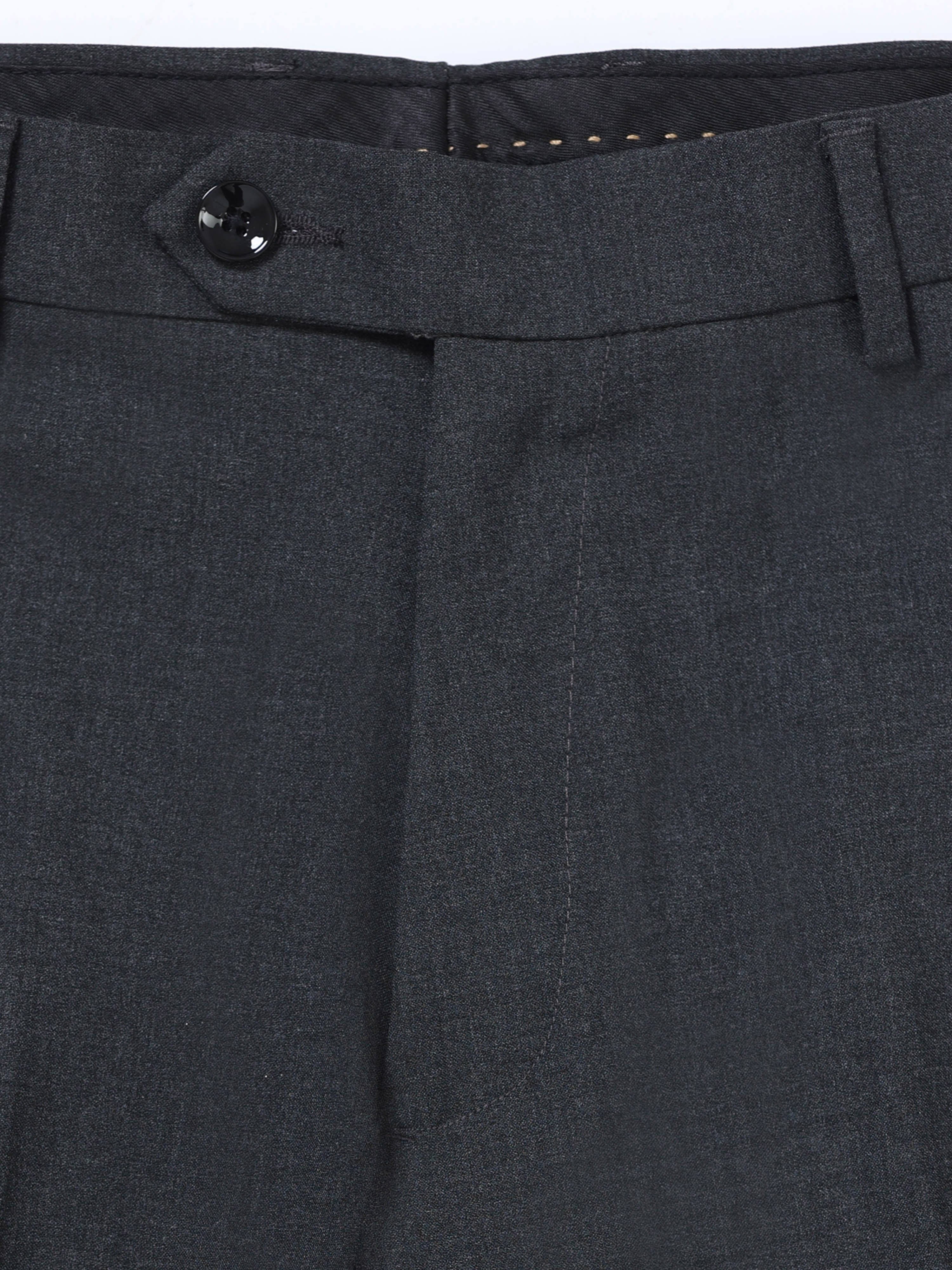 GREY 4 WAY STRETCH VISCOSE BLEND FORMAL PANT