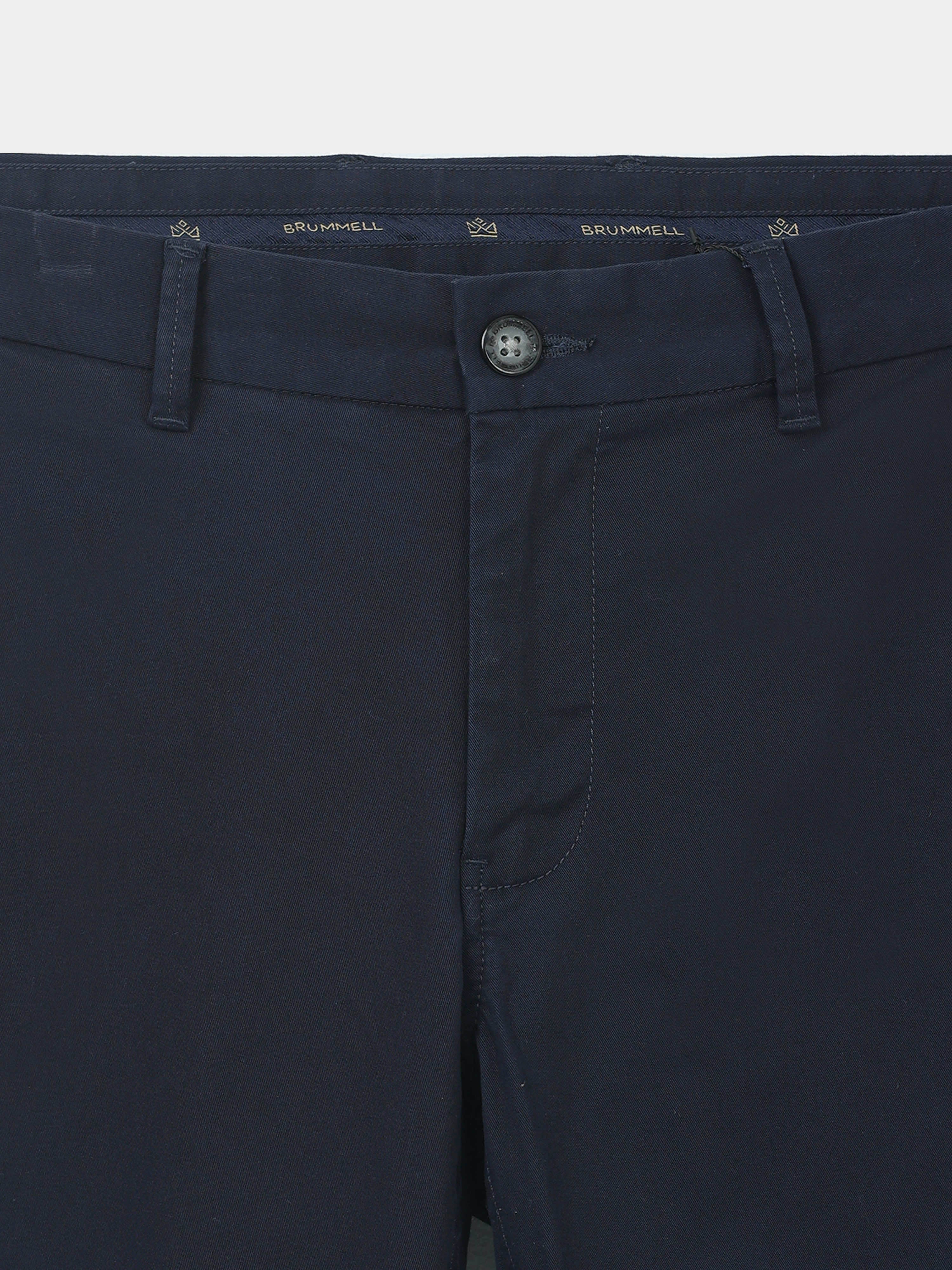 NAVY BLUE GIZZA COTTON TROUSER