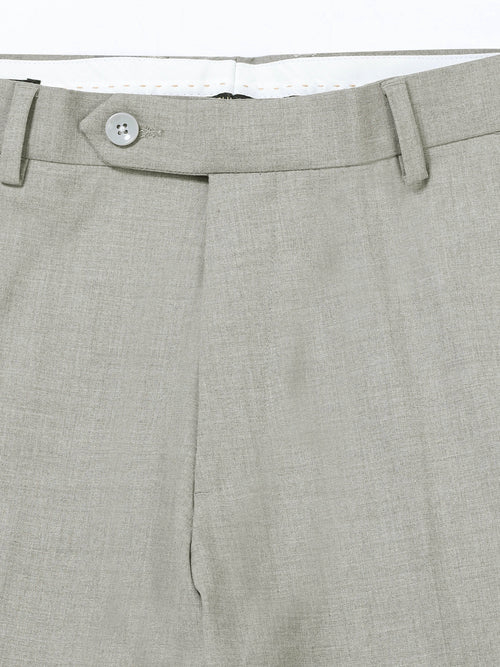 ASH GREY 4 WAY STRETCH VISCOSE BLEND FORMAL PANT