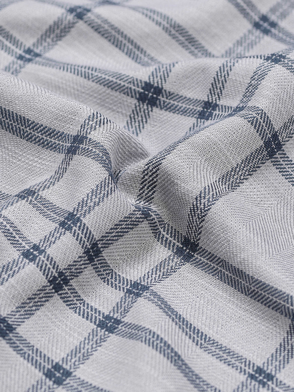 Mist Grey Chevron Check Jacquard Shirt