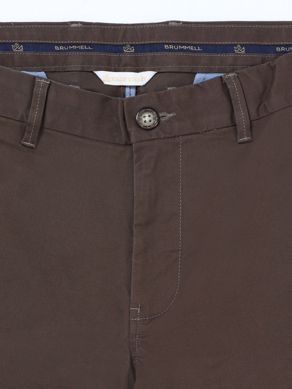 DARK BROWN CONVERSE COTTON LYCRA STRECTH TROUSERS