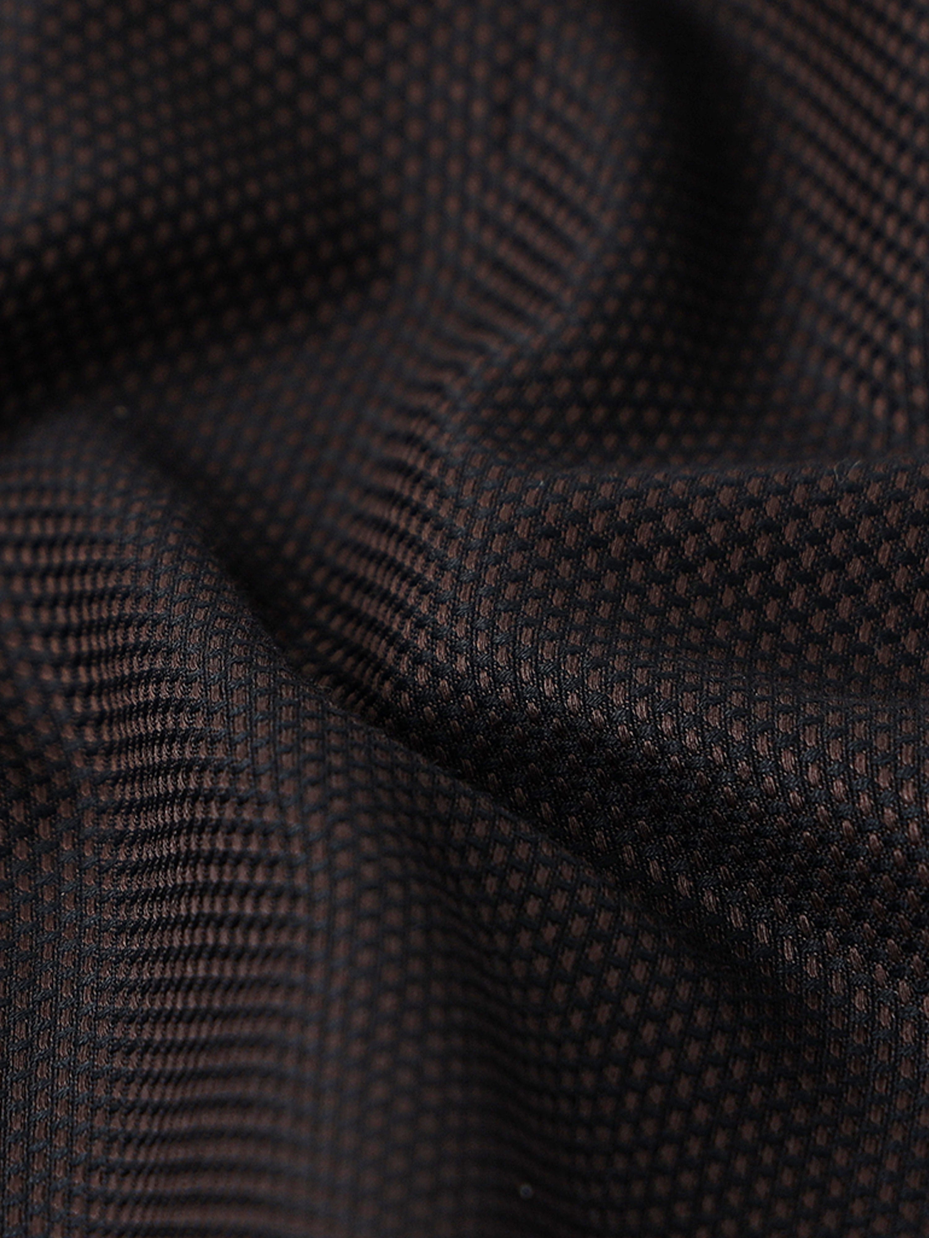 Espresso Prism Jacquard Textured Shirt