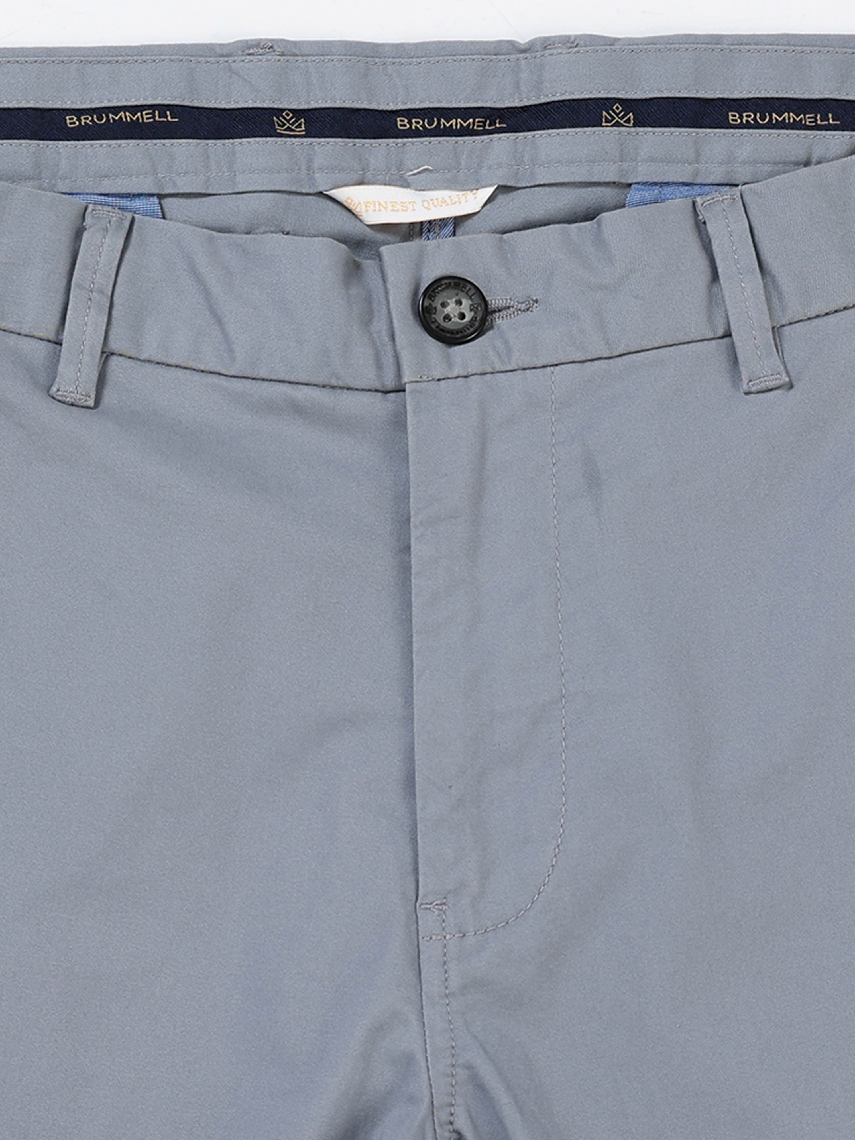 BLUISH GREY CONVERSE COTTON LYCRA STRECTH TROUSERS