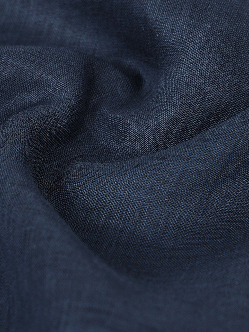 Midnight Blue Linen Solid Shirt