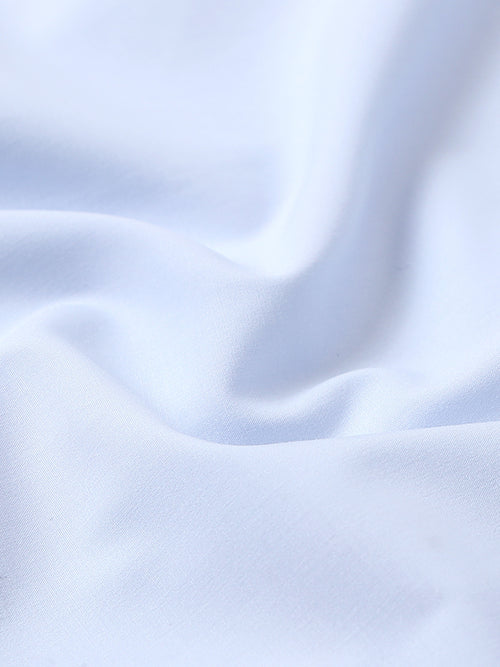 Arctic Mist Cotton Satin Stretch Solid Shirt