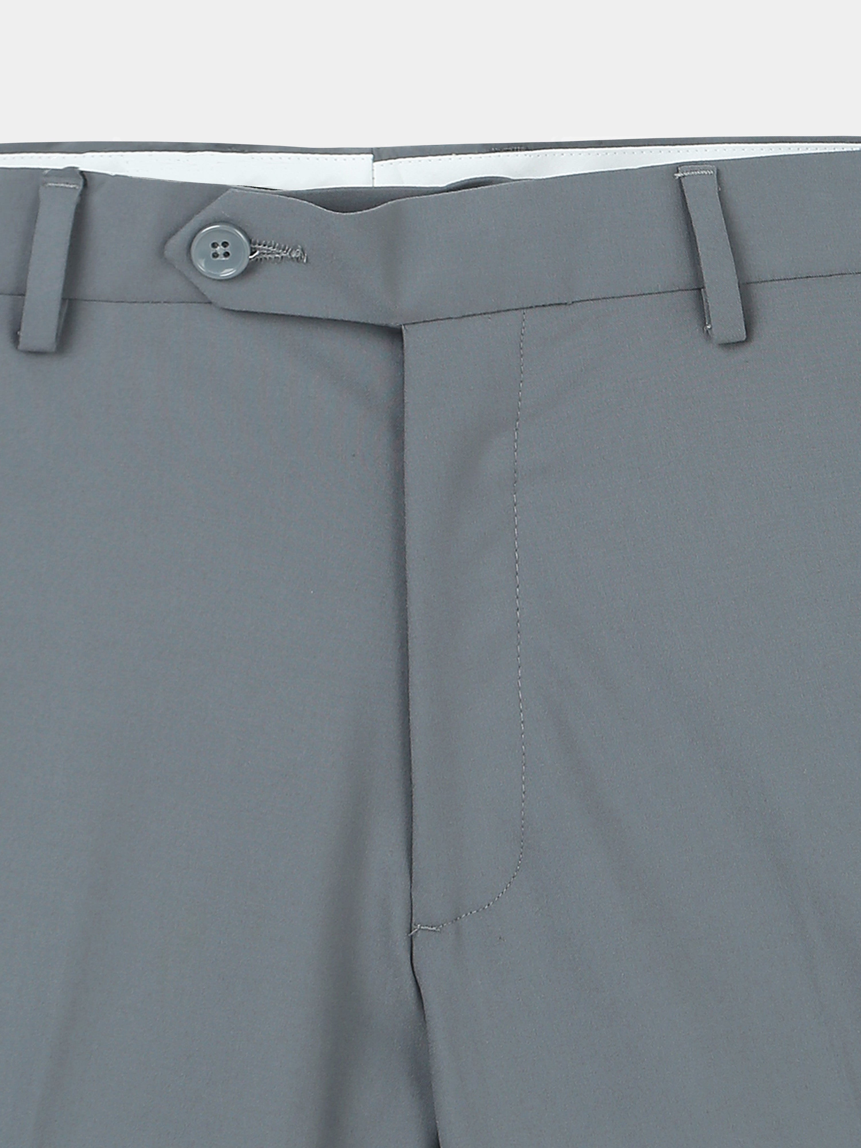 SLATE GREY 4 WAY STRETCH VISCOSE BLEND FORMAL PANT