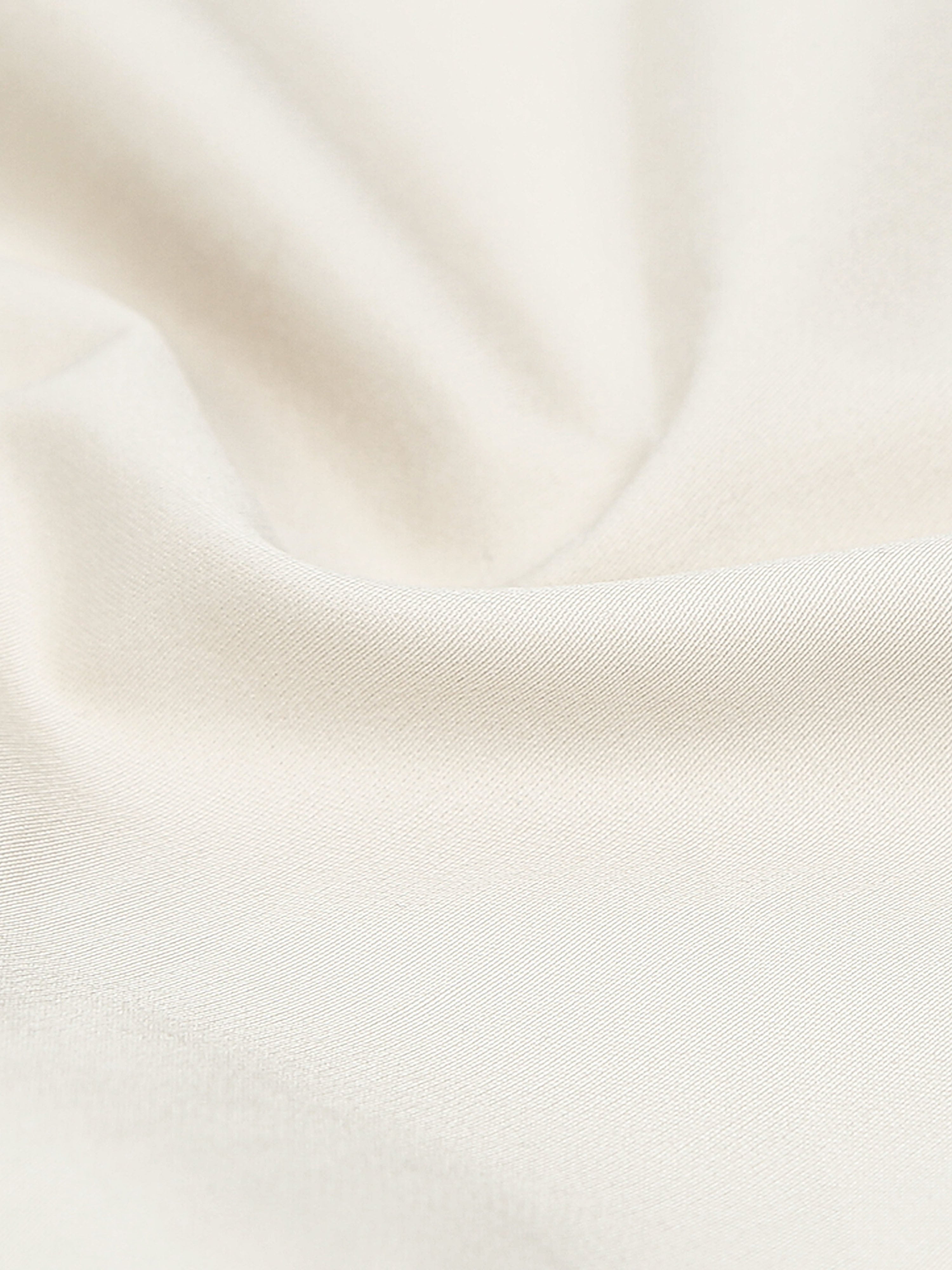 Champagne Luster Cotton Satin Stretch Solid Shirt