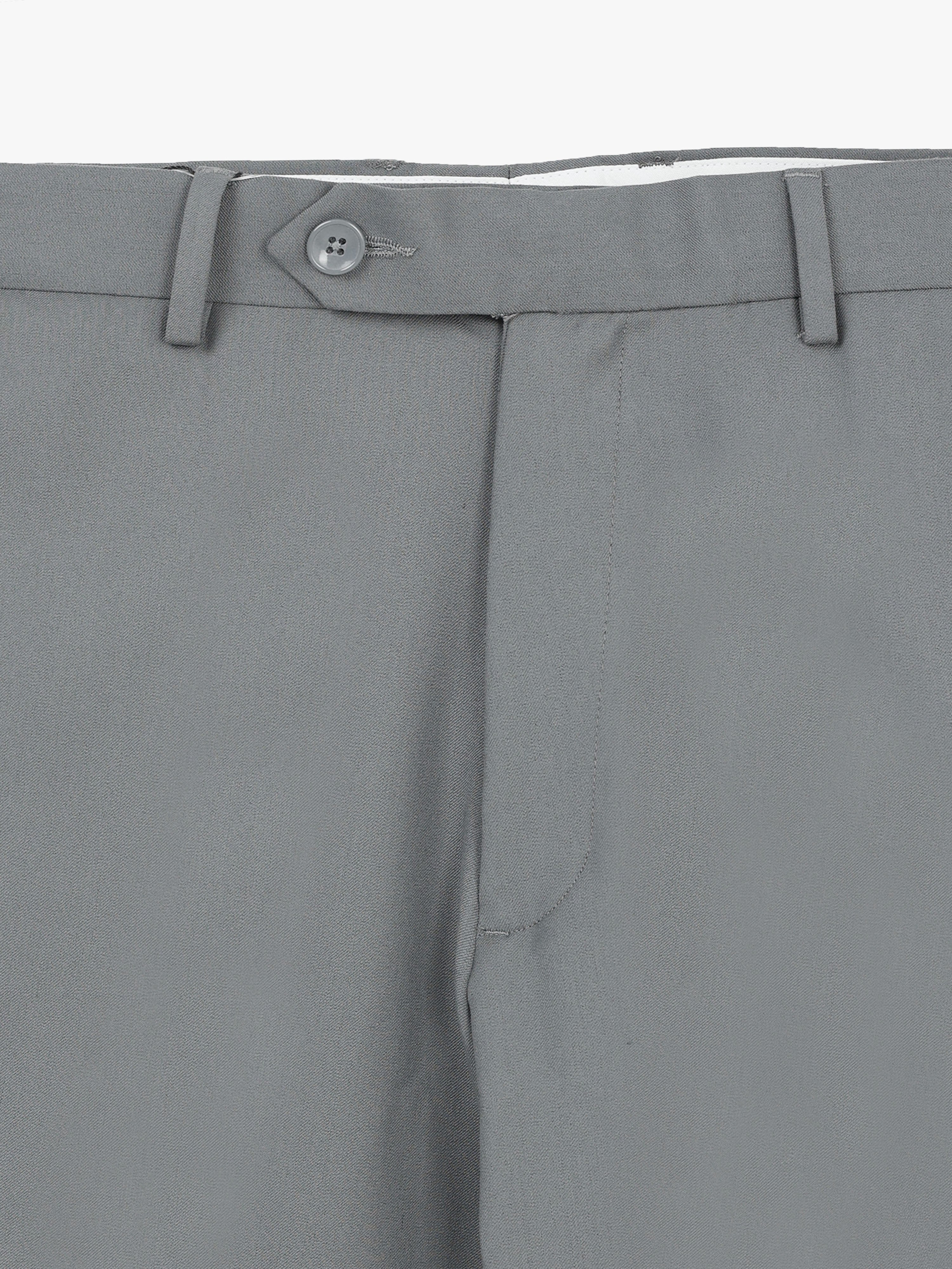 ELEPHANT GREY 4 WAY STRETCH VISCOSE BLEND FORMAL PANT