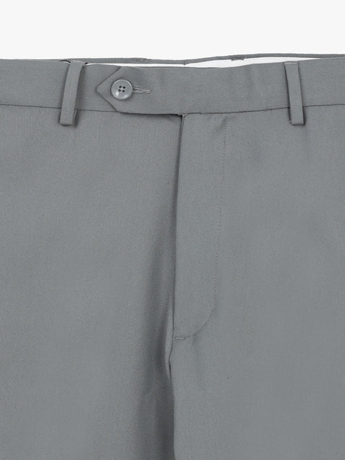 Elephant Grey 4 Way Stretch Viscose Blend Formal Pant