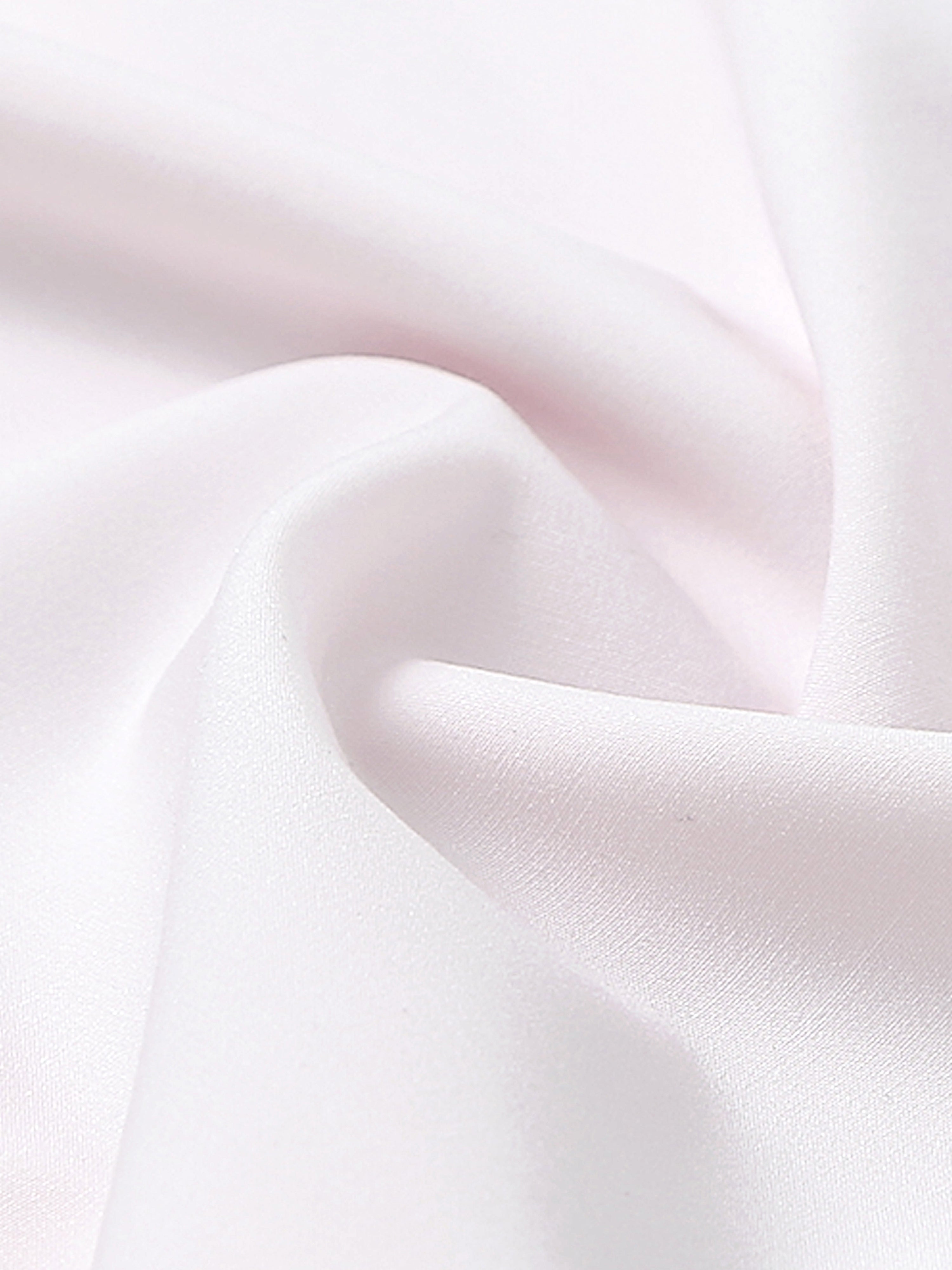 Morning Rose Cotton Satin Stretch Solid Shirt