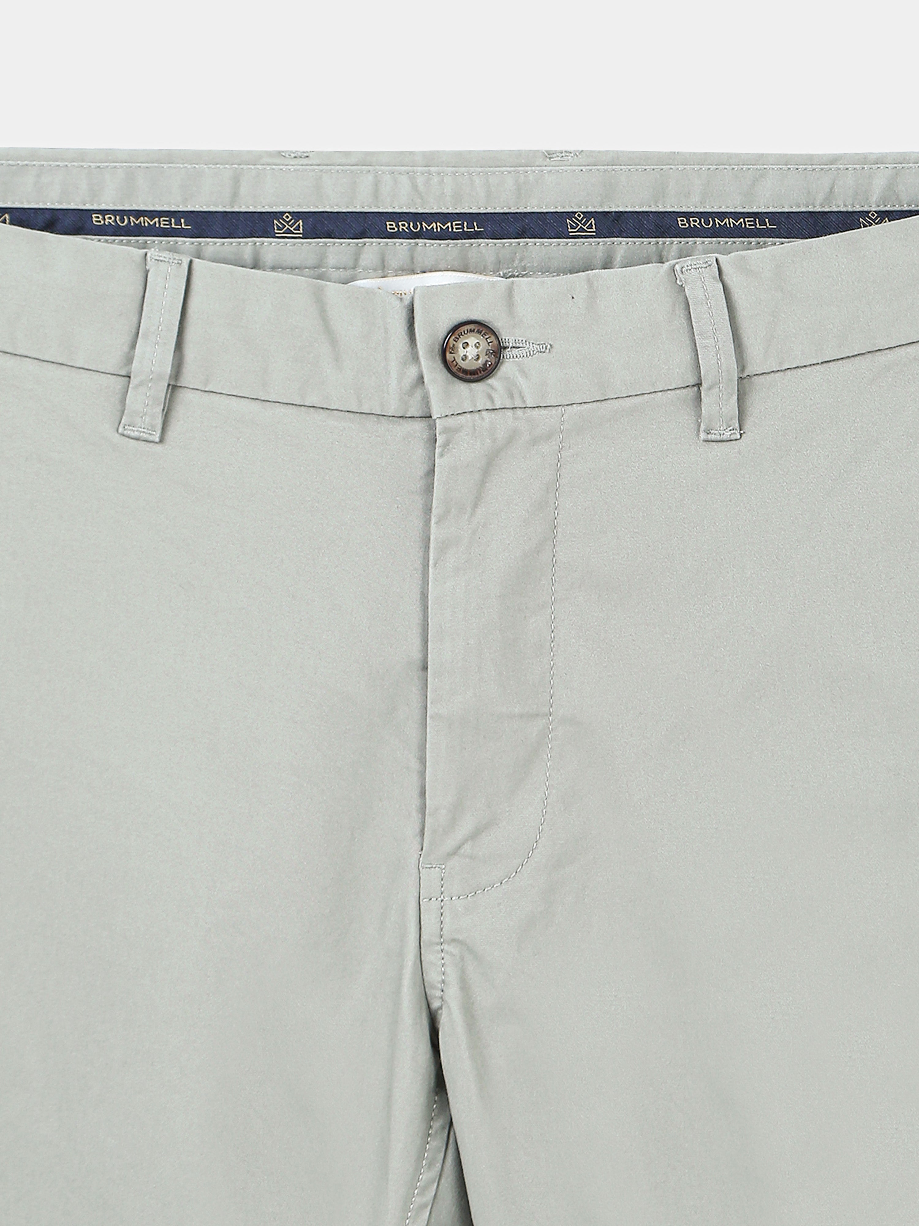 OLIVE GREY CONVERSE COTTON LYCRA STRECTH TROUSERS