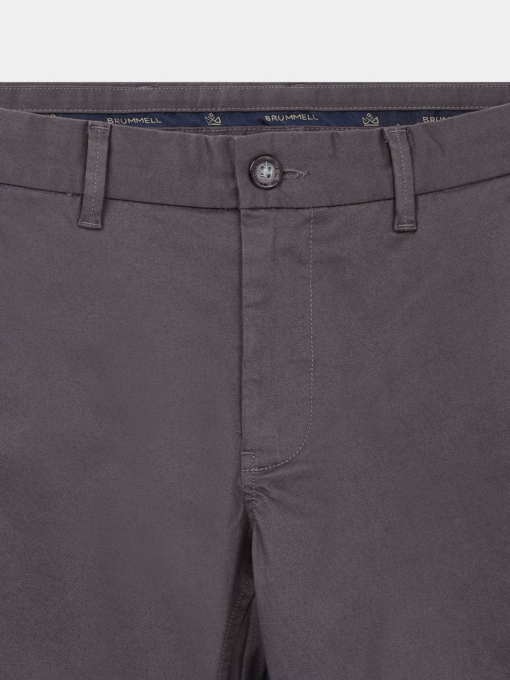 CEMENT GREY CONVERSE COTTON LYCRA STRECTH TROUSERS