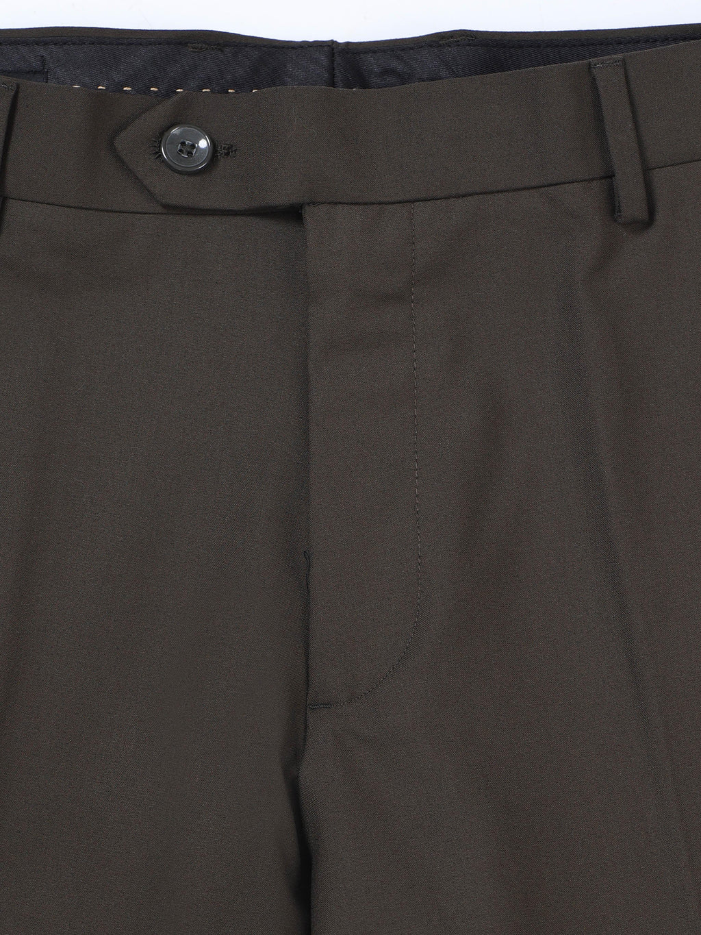 COFFEE BROWN 4 WAY STRETCH VISCOSE BLEND FORMAL PANT