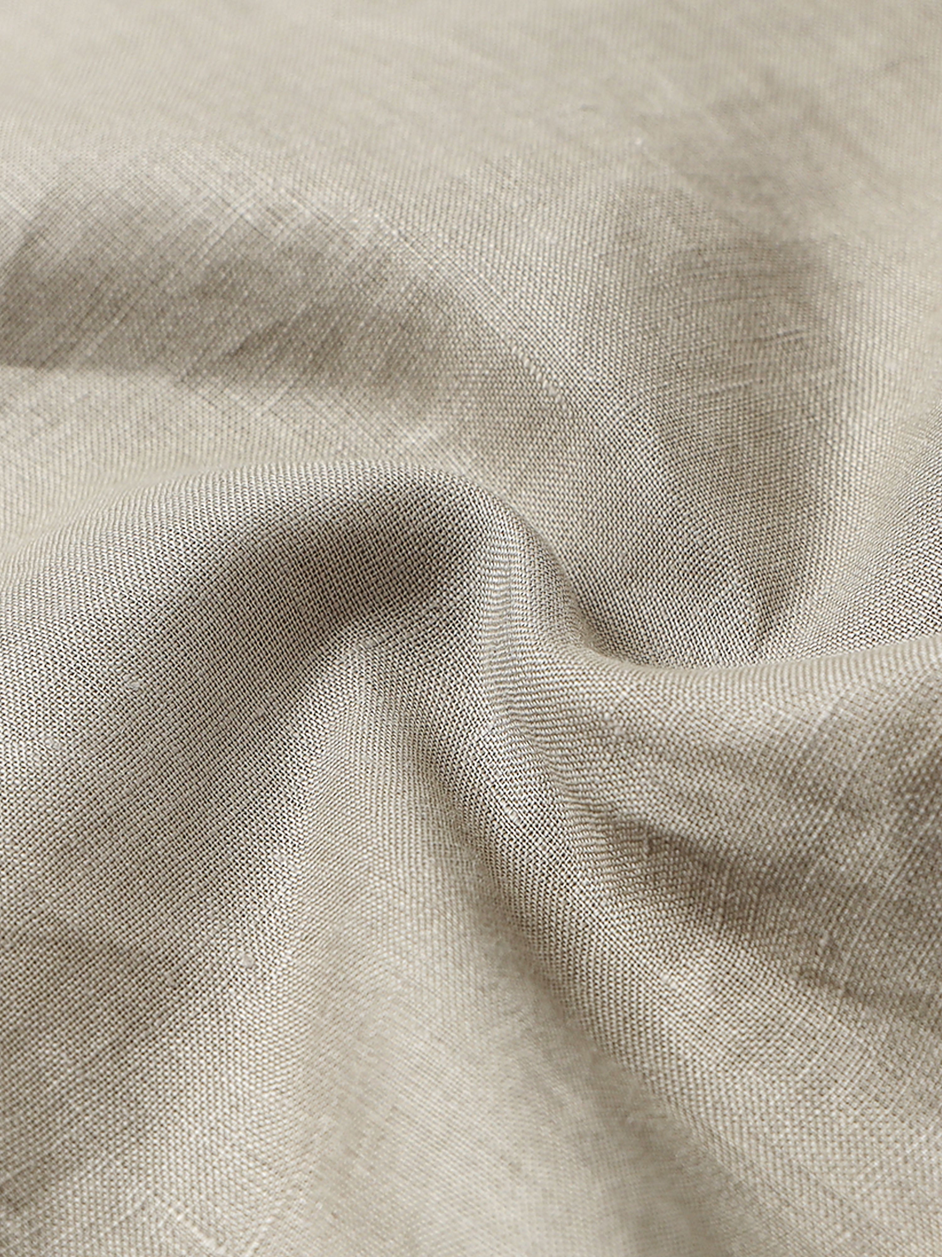 Sahara Sand Linen Solid Shirt