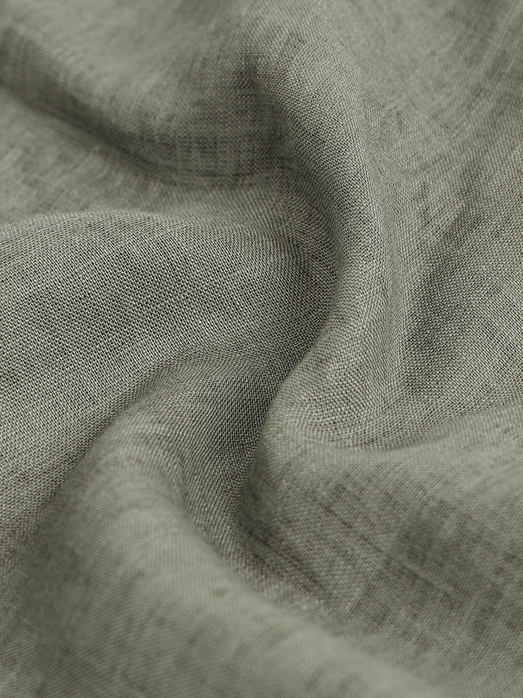 Rustic Olive Essential Linen Solid Shirt