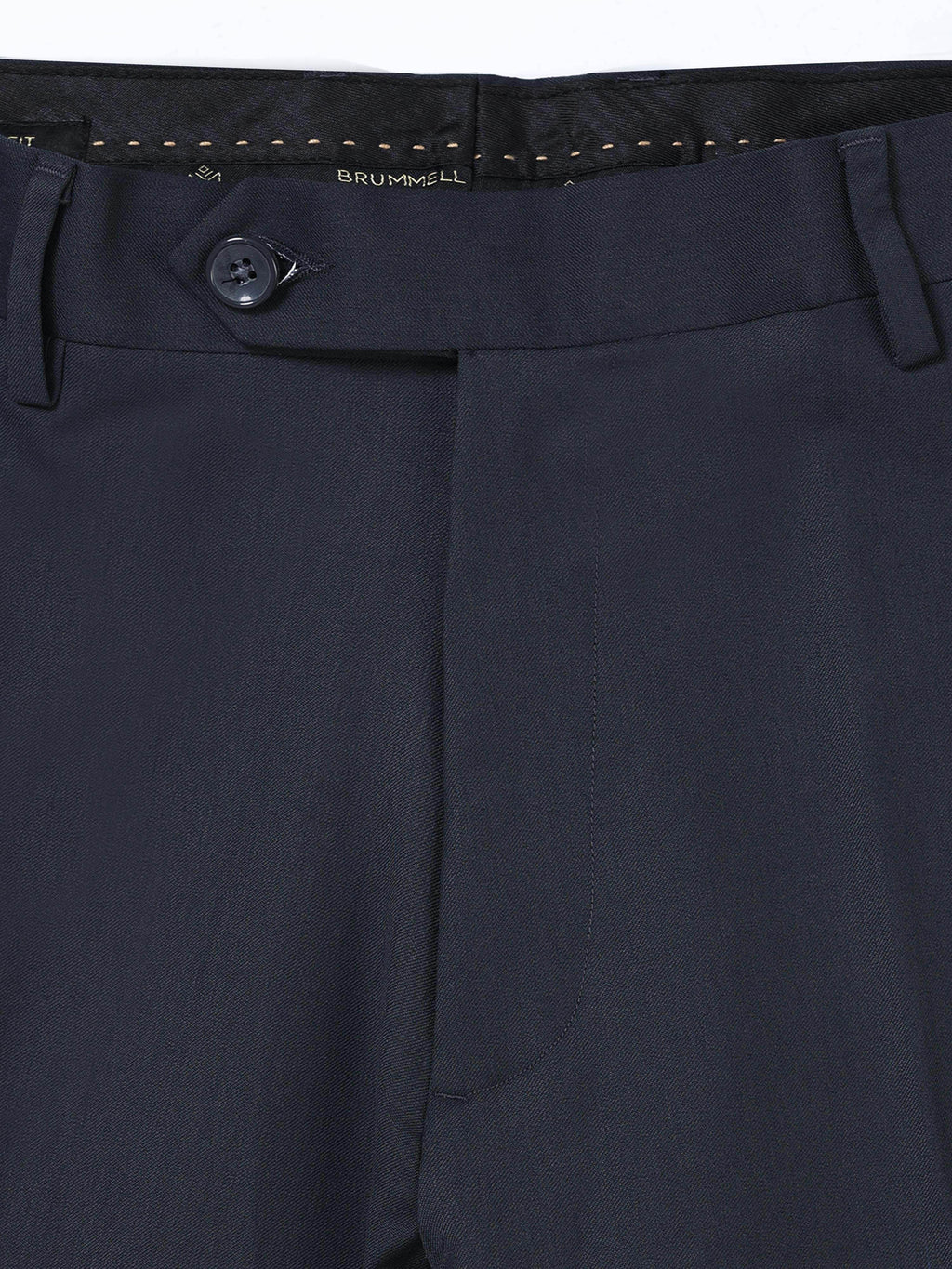 BLUE 4 WAY STRETCH VISCOSE BLEND FORMAL PANT