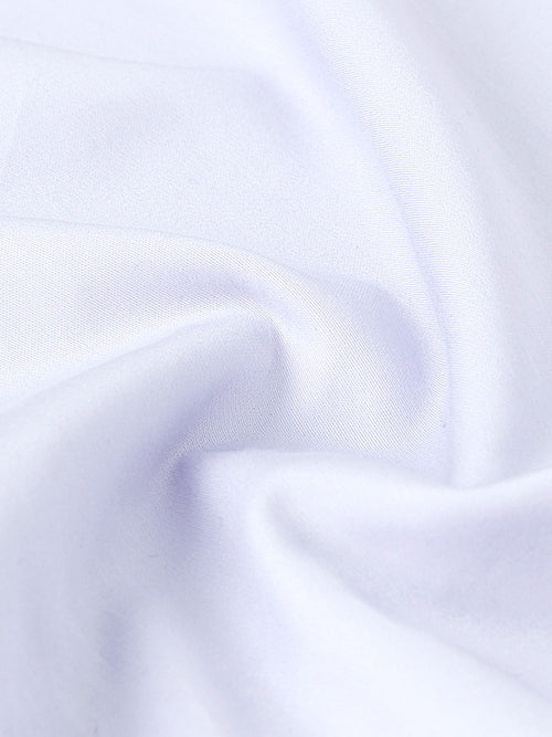 Arctic Lilac Cotton Satin Stretch Solid Shirt